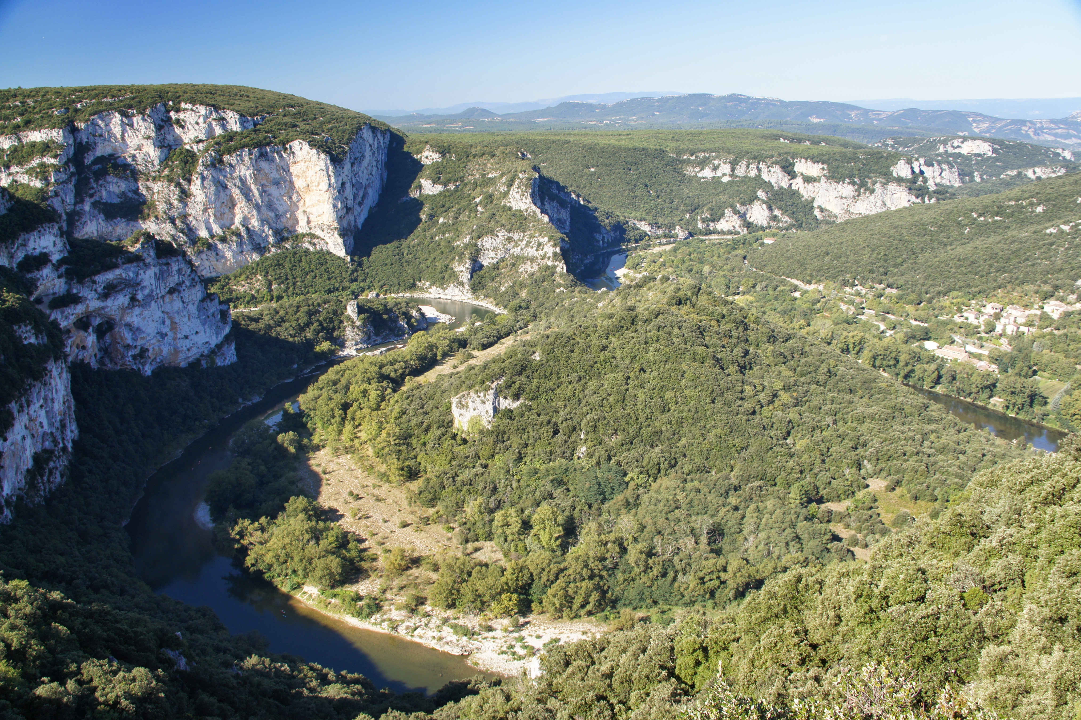 Gorges de l'Ardèche, septembre 2013 (crédit photo : Marc Sivignon)