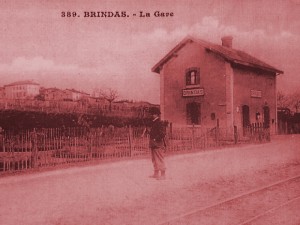 Ancienne gare de Brindas sur la ligne Fourvière Ouest-Lyonnais (FOL) - branche vers Mornant