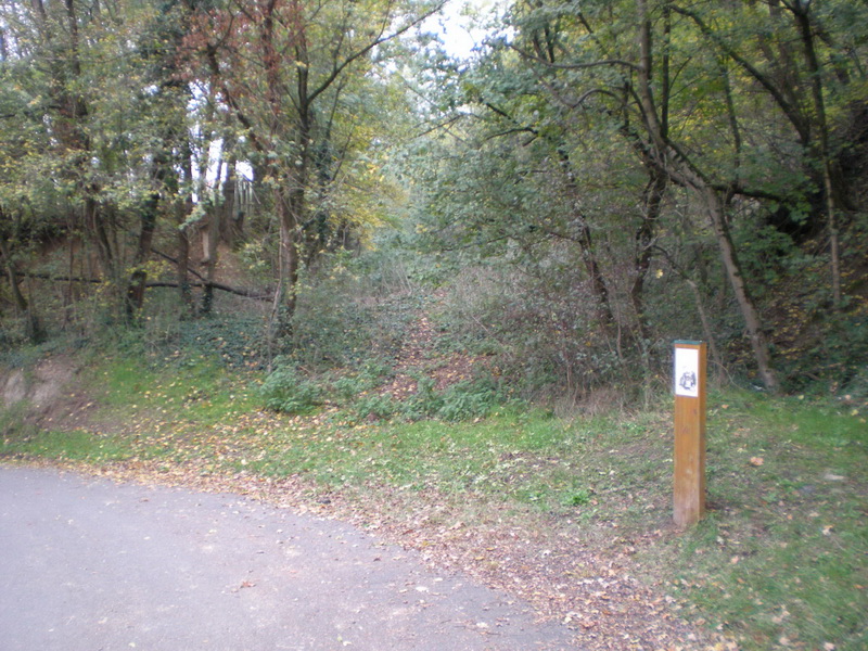 En juin 2002, panneau souvenir du passage de la voie ferrée d'intérêt local FOL depuis Lyon Saint-Just vers Mornant ou Vaugneray à Francheville (Bel-Air). La découverte du FOL