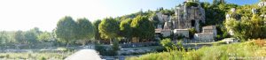 Le village de Labeaume, Sud-Ardèche, à l'occasion d'une rando vélo en 2013.